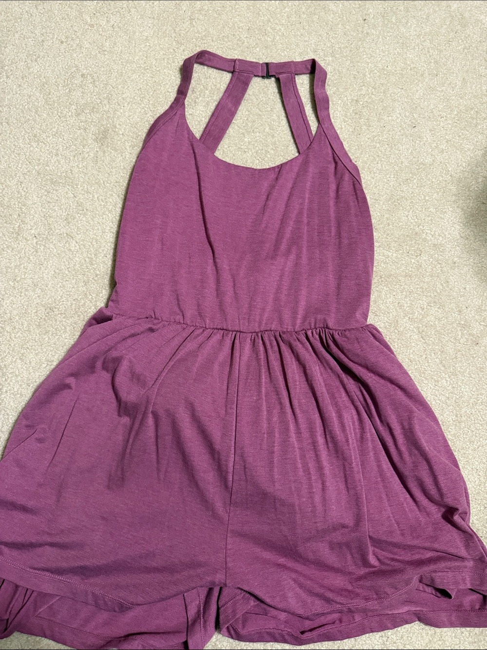 HALARA Plum Purple Racerback Romper